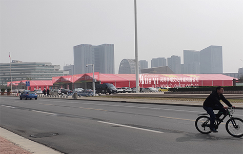 郑州红色篷房出租厂家讲解篷房搭建需要注意的问题?