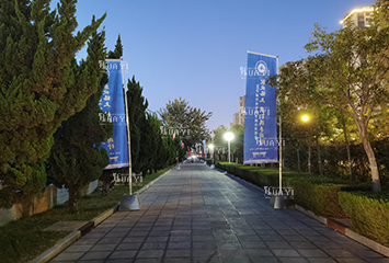 郑州华熠活动物料出租公司为毕业生双选会提供场地搭建服务