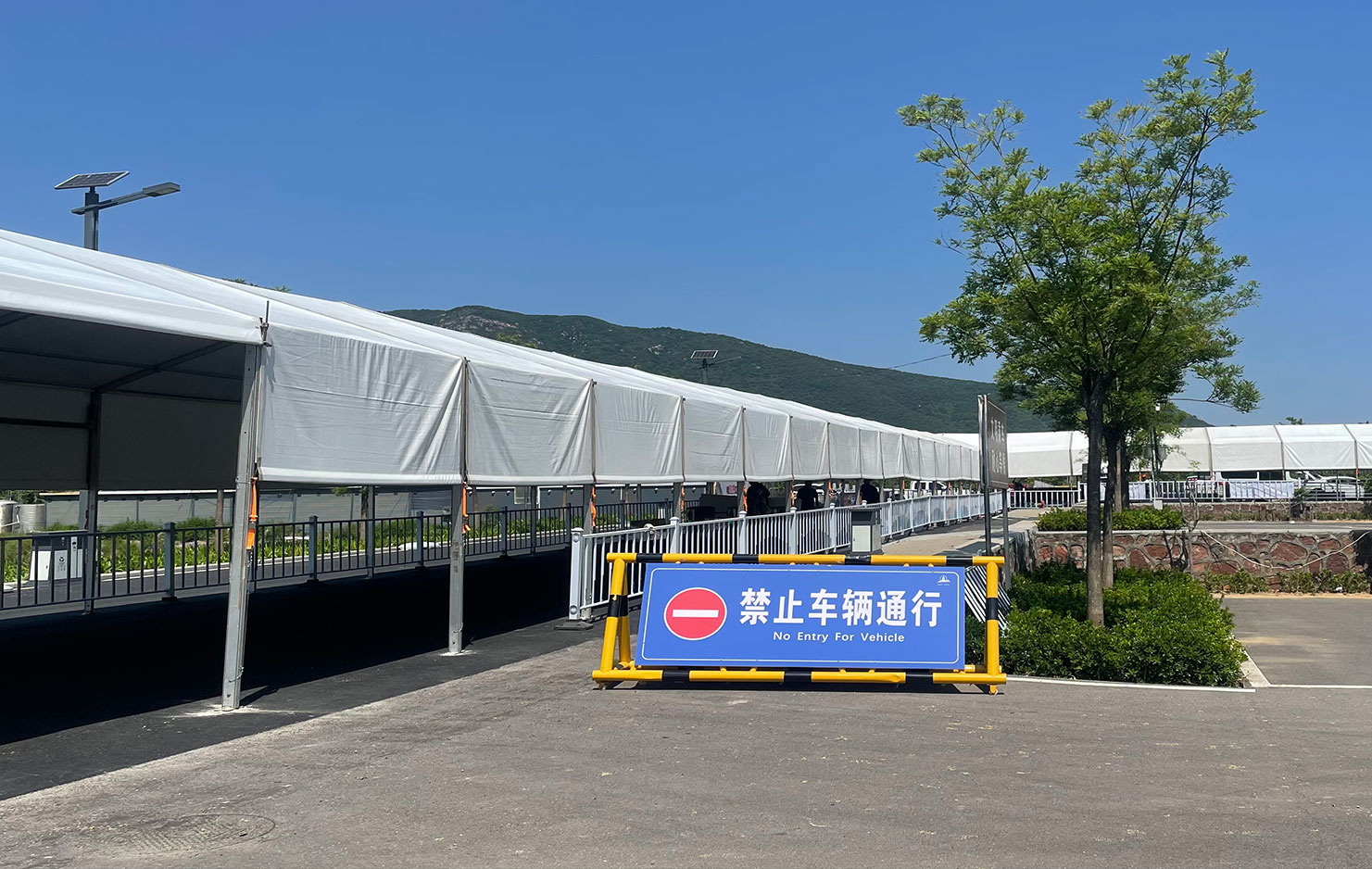 登封少林寺景区安检篷房搭建